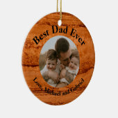 パパ最高のは常に、銅キャニオン花崗岩、琥珀金ゴールド セラミックオーナメント (右)