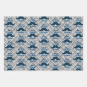 パパ最高のは父の日を口ひげ ラッピングペーパーシート (正面)