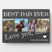 パパ最高のは父の日4の写真コラージュ フォトプラーク (正面)