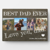 パパ最高のは父の日4写真コラージュのプラーク フォトプラーク (正面)