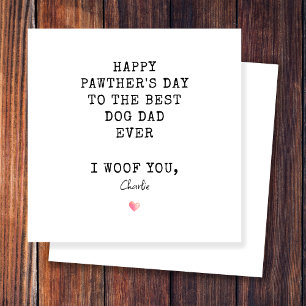 パパ最高のは犬から父の日を常に幸せに カード