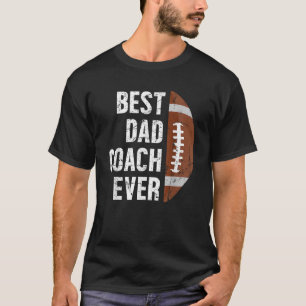 パパ最高のコーチエバーフットボールパパのサッカー選手 Tシャツ