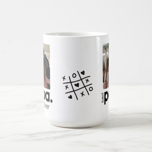 パパ最高のッエバーラージフォトマグ コーヒーマグカップ (中央)