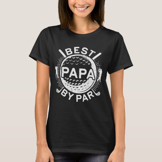パパ最高のバイパーゴルフ愛好家のお父さんの日 Tシャツ (正面)