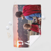 パパ最高のバイパーフォカッコいいトゴルファーの父の日 ゴルフタオル (インサイチュ)