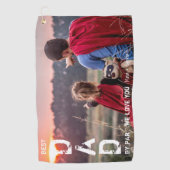 パパ最高のバイパーフォカッコいいトゴルファーの父の日 ゴルフタオル (正面)