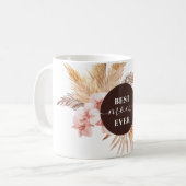 パパ最高のパパス草のスクリプト母の日 コーヒーマグカップ (正面左)