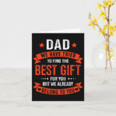 パパ最高のプレゼントお父様の日クリスマス カード (黄色い花)