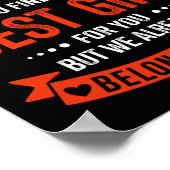 パパ最高のプレゼントお父様の日クリスマス ポスター (角)