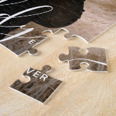 パパ最高のーの名前をカスタムする写真ギフト ジグソーパズル (側面)