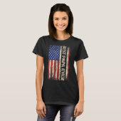 パパ最高のーはアメリカ合衆国の国旗の贈り物父の Tシャツ (正面フル)