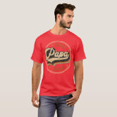 パパ最高のーエバーファーズデイレトロ Tシャツ (正面フル)