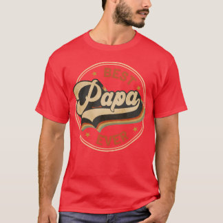 パパ最高のーエバーファーズデイレトロ Tシャツ