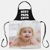 パパ最高のーエバーベビーフォトファーザーのデイエプロン エプロン (正面)