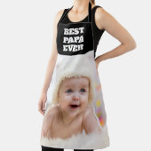 パパ最高のーエバーベビーフォトファーザーのデイエプロン エプロン (インサイチュ)