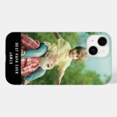 パパ最高のーーが自分の写真名前をカスタムするを追加 Case-Mate iPhoneケース (裏面 (横))