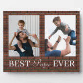 パパ最高のーーの父の日2写真コラージュのプラーク フォトプラーク (正面)