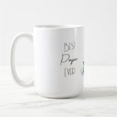 パパ最高のー・エバーレトロトラックとクリスマスツリー コーヒーマグカップ (左)