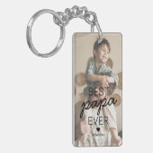 パパ最高のー・エバー写真 キーホルダー (正面左)