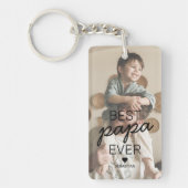 パパ最高のー・エバー写真 キーホルダー (正面)