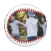 パパ最高のー・エバー・スクリプト・ファーザーズ・デイ・フォト・コラージュ 野球ボール (正面左)