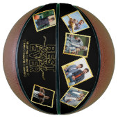 パパ最高のー・エバー&ファミリー6枚の写真パパの日 バスケットボール (縦)