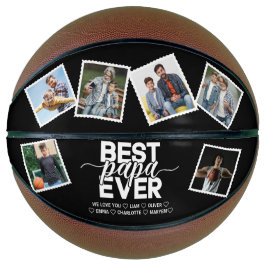 パパ最高のー・エバー&ファミリー6枚の写真パパの日 バスケットボール