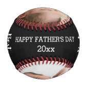 パパ最高のーEver Father's Day 3 Photo Collage 野球ボール (裏面)