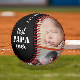 パパ最高のーEver Father's Day 3 Photo Collage 野球ボール