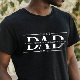 パパ最高の名のギフミニマルパーソナライズされたト Tシャツ
