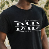 パパ最高の名のギフミニマルパーソナライズされたト Tシャツ