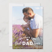 パパ最高の2号写真Classy Green Father's Day シーズンカード (正面)