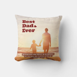 パパ最高の20:7キリスト教の聖書聖句 クッション