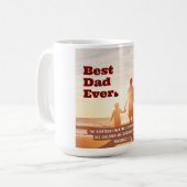 パパ最高の20:7キリスト教の聖書聖句 コーヒーマグカップ (正面左)