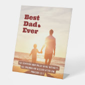 パパ最高の20:7キリスト教の聖書聖句 台座サイン (正面)