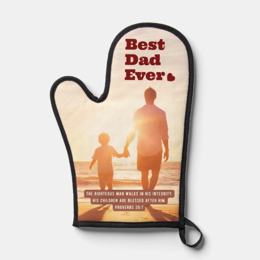 パパ最高の20:7キリスト教の聖書聖句 鍋つかみ (正面)