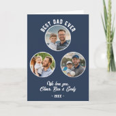 パパ最高の3枚写真お父さんの日 シーズンカード (正面)