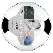 パパ最高の3枚写真コラージュ父の日 サッカーボール (回転)