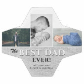 パパ最高の3枚写真コラージュ父の日 サッカーボール (フラット)