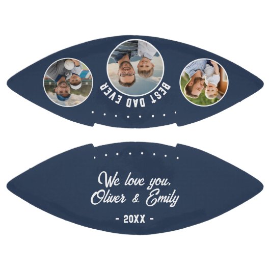 パパ最高の3枚写真父の日の形見 アメリカンフットボール (パネル)