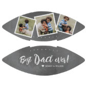 パパ最高の3 Photo Collage Fanthers Day College アメリカンフットボール (パネル)