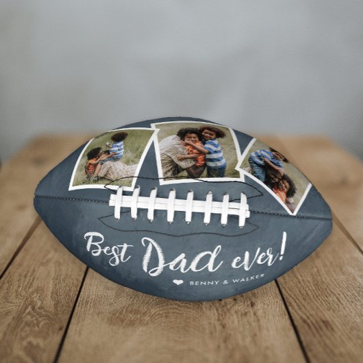 パパ最高の3 Photo Collage Fanthers Day College アメリカンフットボール