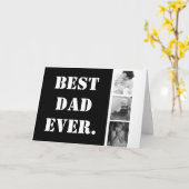 パパ最高の・エバ・ファミリー・フォト・コラージュ・ファーズ・デイ カード (黄色い花)