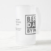 パパ最高の:パーゴルフの父の日 フロストグラスビールジョッキ (正面右)