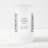 パパ最高の:パーゴルフの父の日 フロストグラスビールジョッキ (中央)