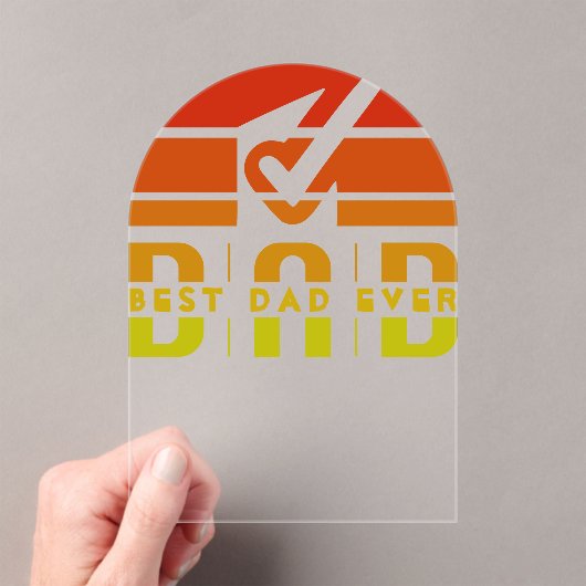 パパ最高の：男、神話、伝説 アクリル招待状 (インサイチュ (ポータブル))