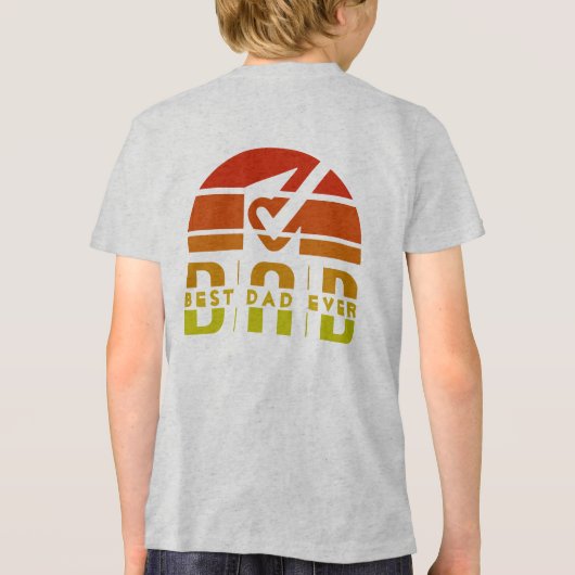 パパ最高の：男、神話、伝説 トライブレンドＴシャツ (裏面)