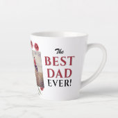 パパ最高のEverフローラ父の日2写真コラージュ カフェラテマグ (右)