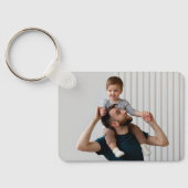 パパ最高のEver 4 Photos Collage Gift for Father キーホルダー (裏面)