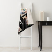 パパ最高のEver 6 Photo Collage in Black and White シェルパブランケット (インサイチュ)